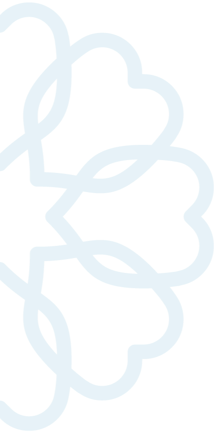 Outline of a decorative logo mark pattern.