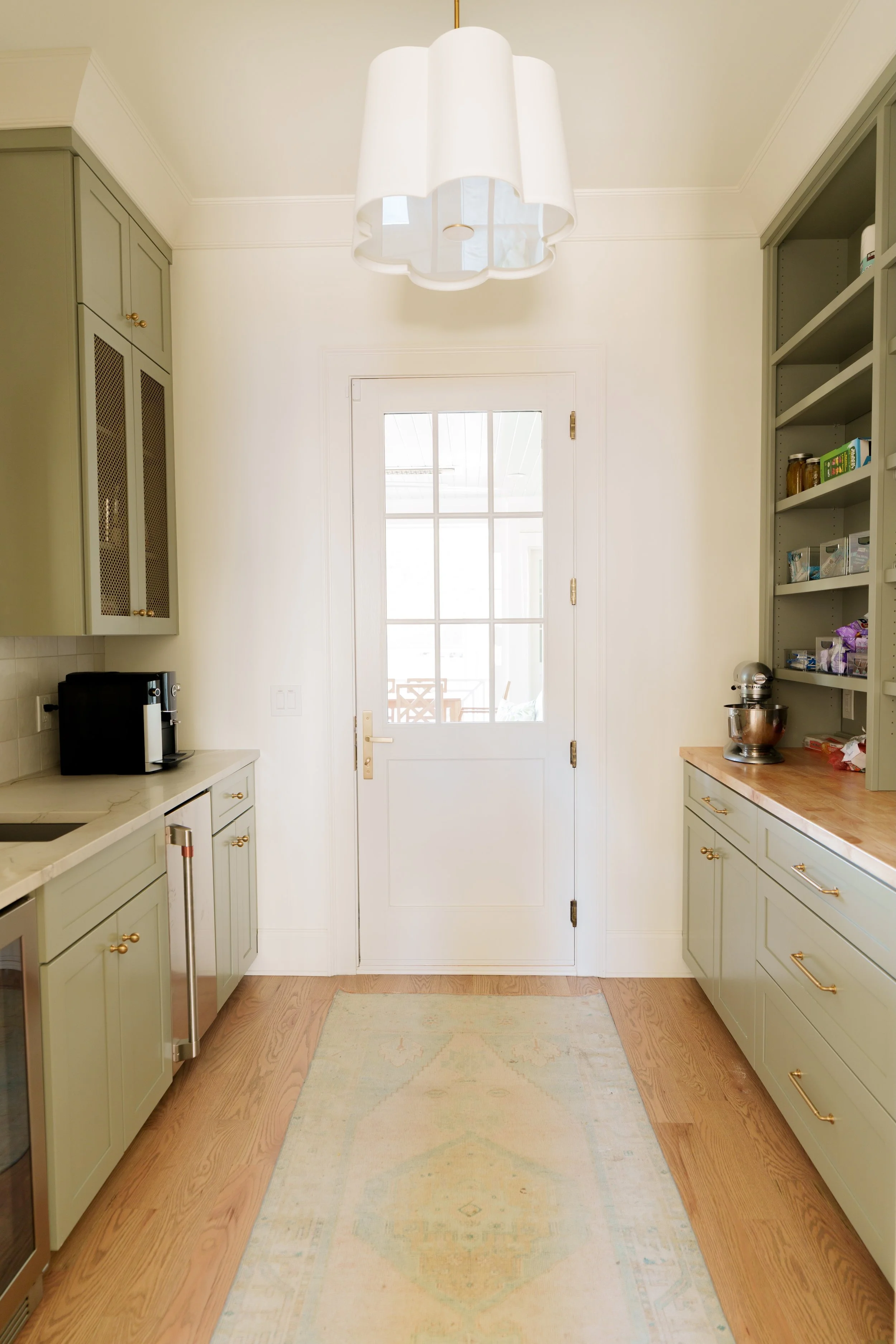 Butlers Pantry Inspiration with Green Cabinets