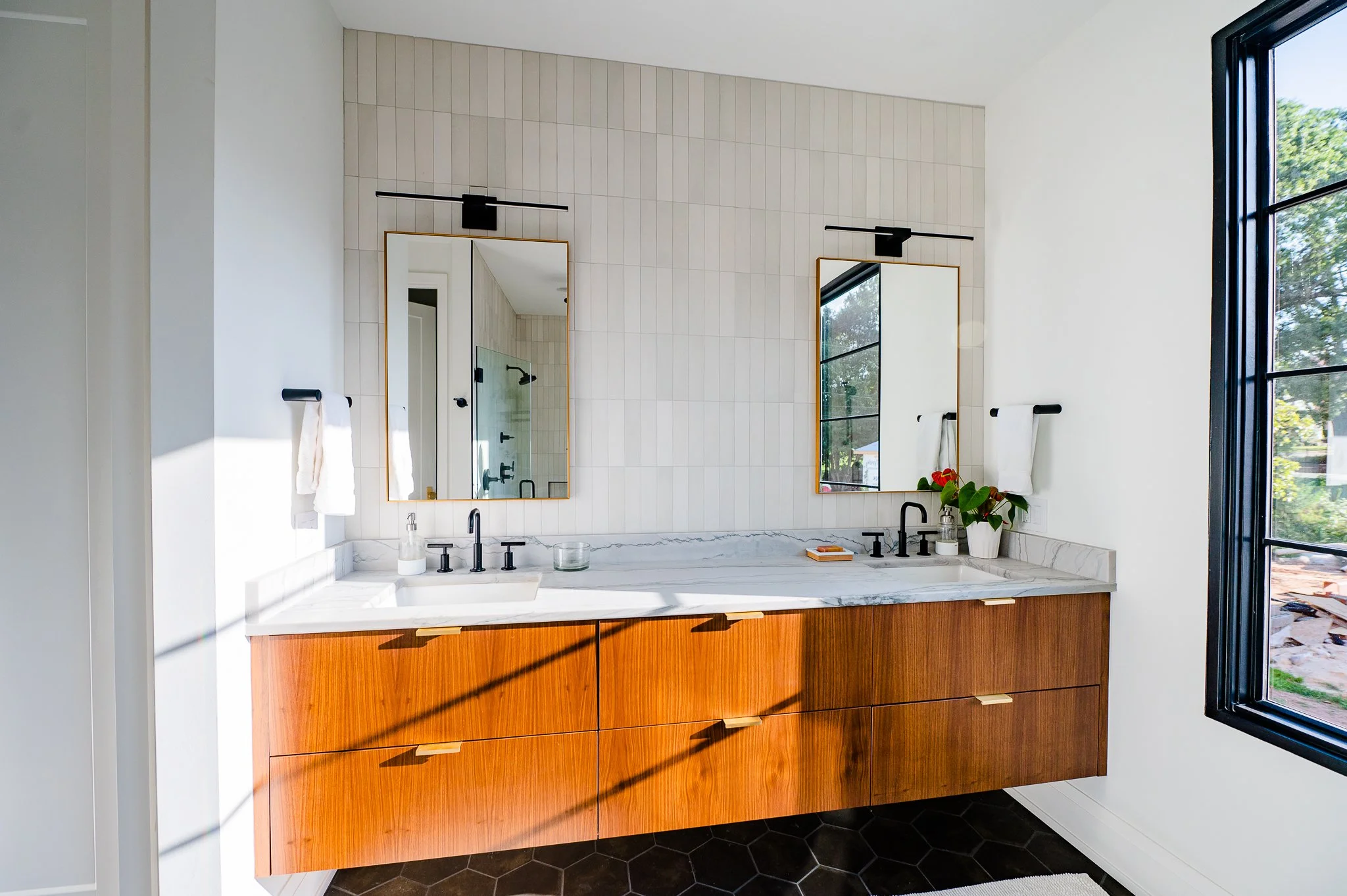 Modern master bathroom