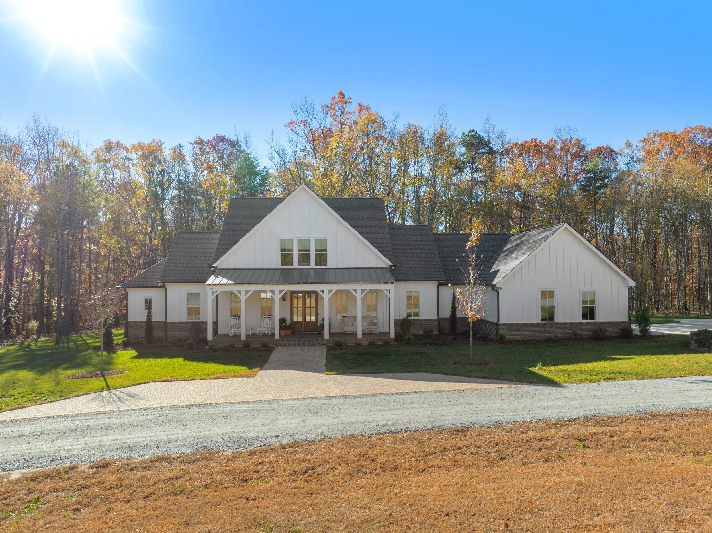 Farmhouse front elevation