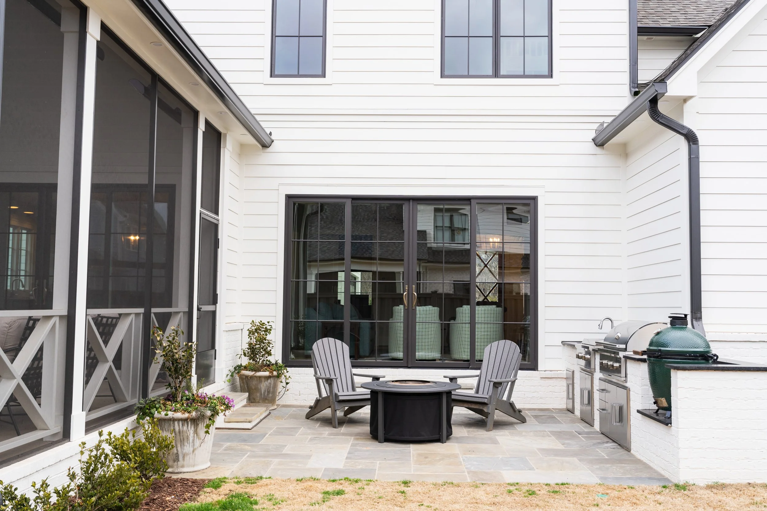 Patio with firepit