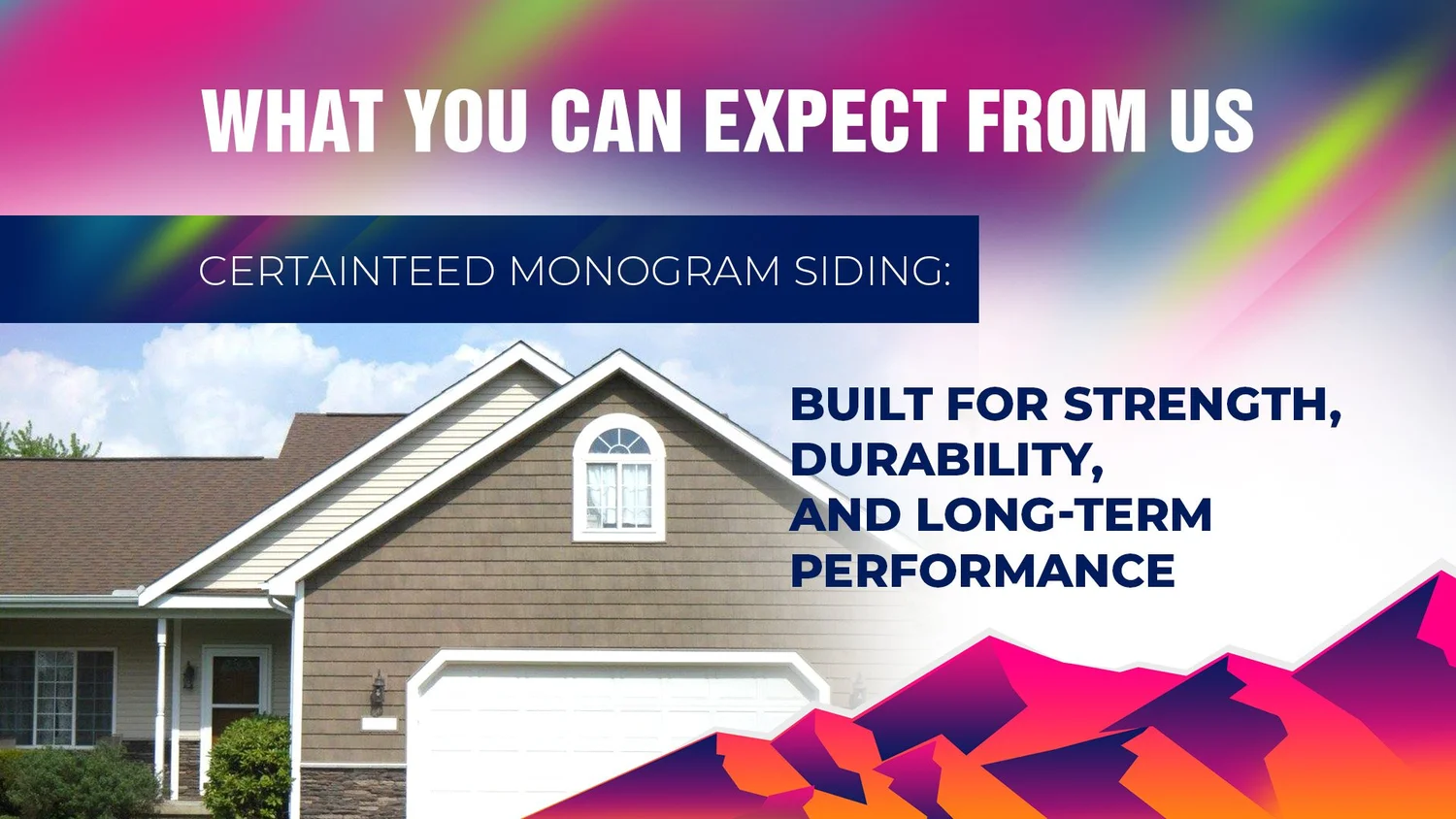 Vinyl siding color and style options