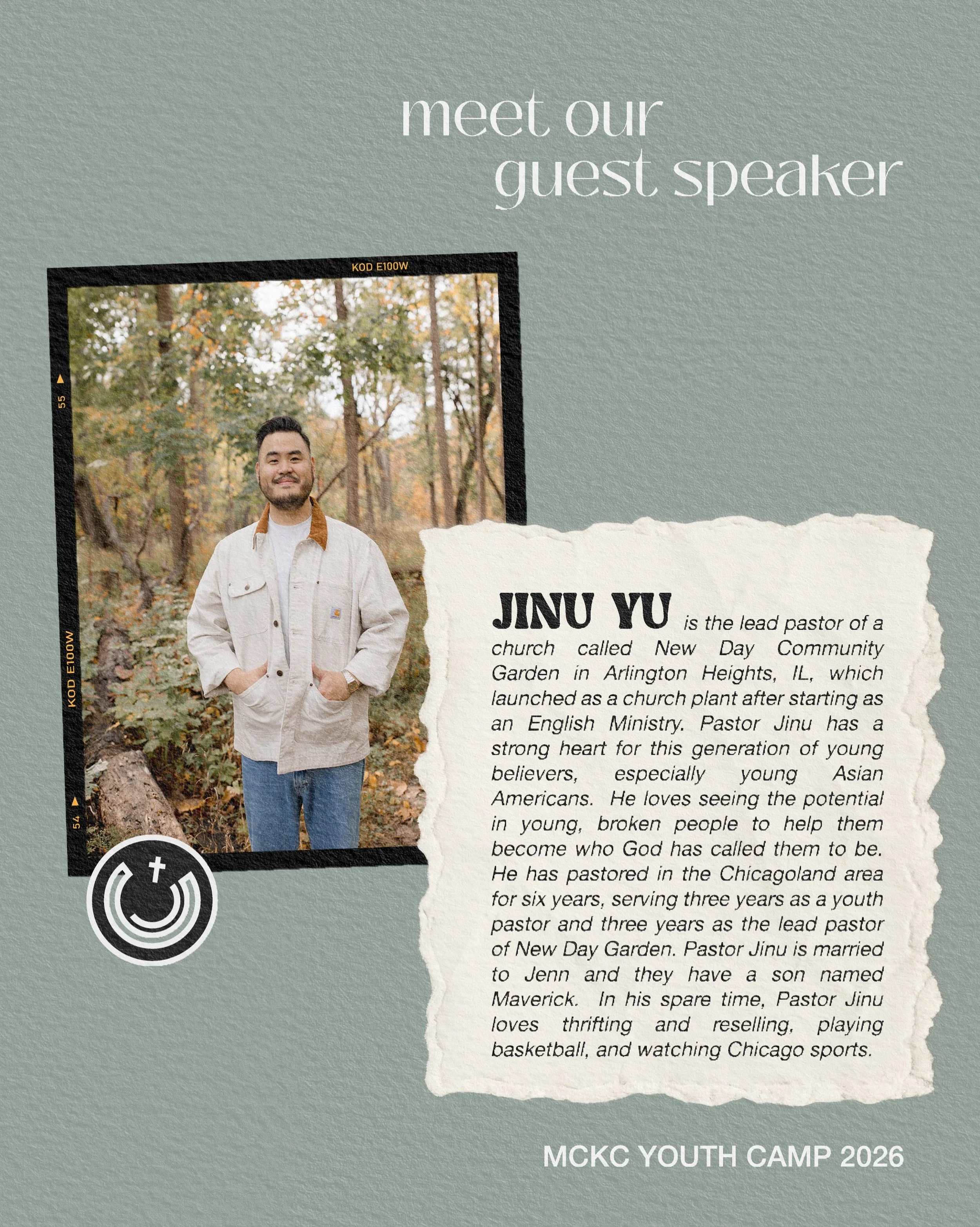 📣 Introducing our guest speaker for MCKC Youth Camp 2026!

Let&rsquo;s welcome Pastor Jinu with warm hearts and prayers for his time in preparation for and with us at this camp 💛
