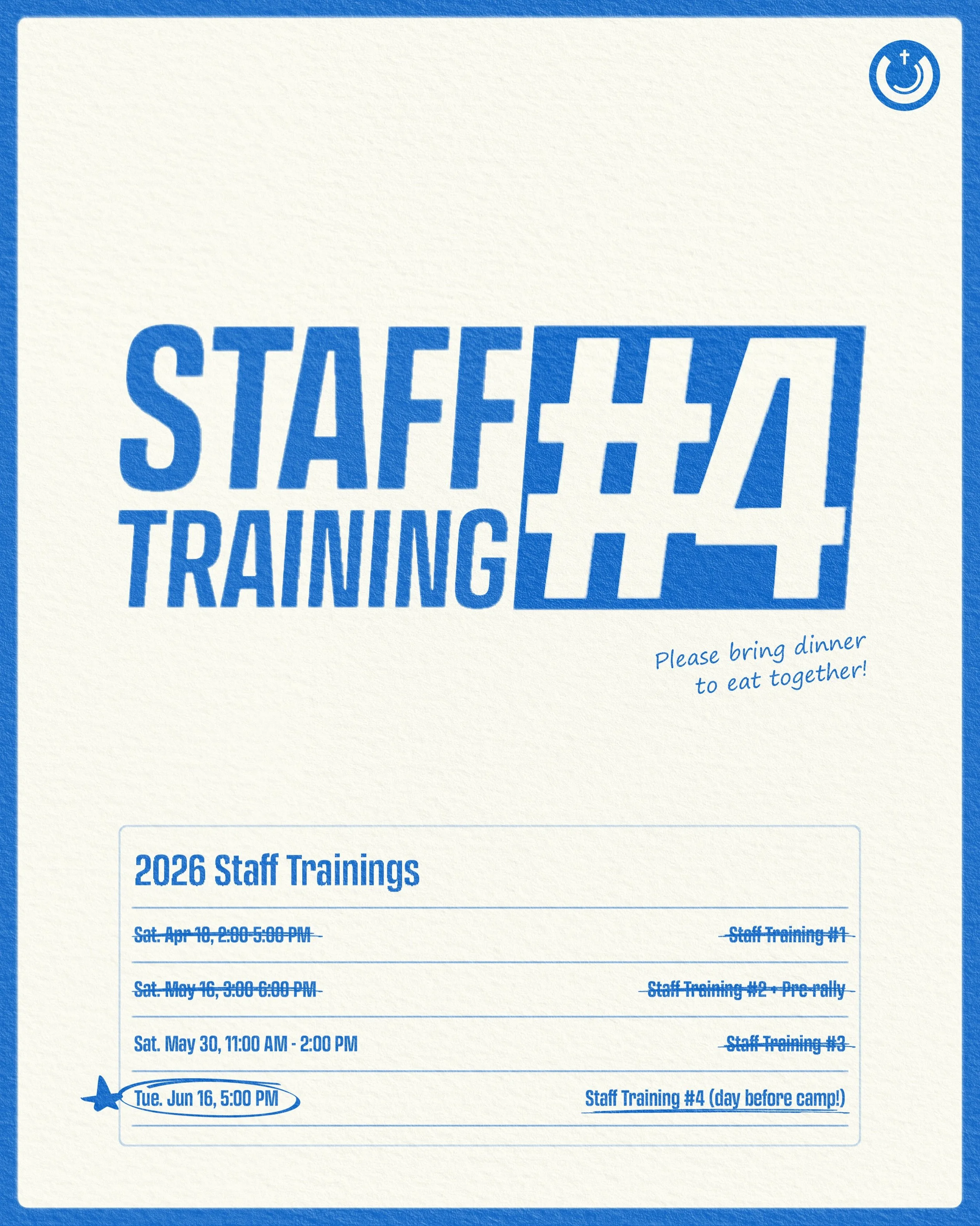Our FINAL staff training is NEXT TUESDAY June 16!! 🏋🏻&zwj;♀️

Please reply to the email from mckc4youth@gmail.com if you cannot make this training.