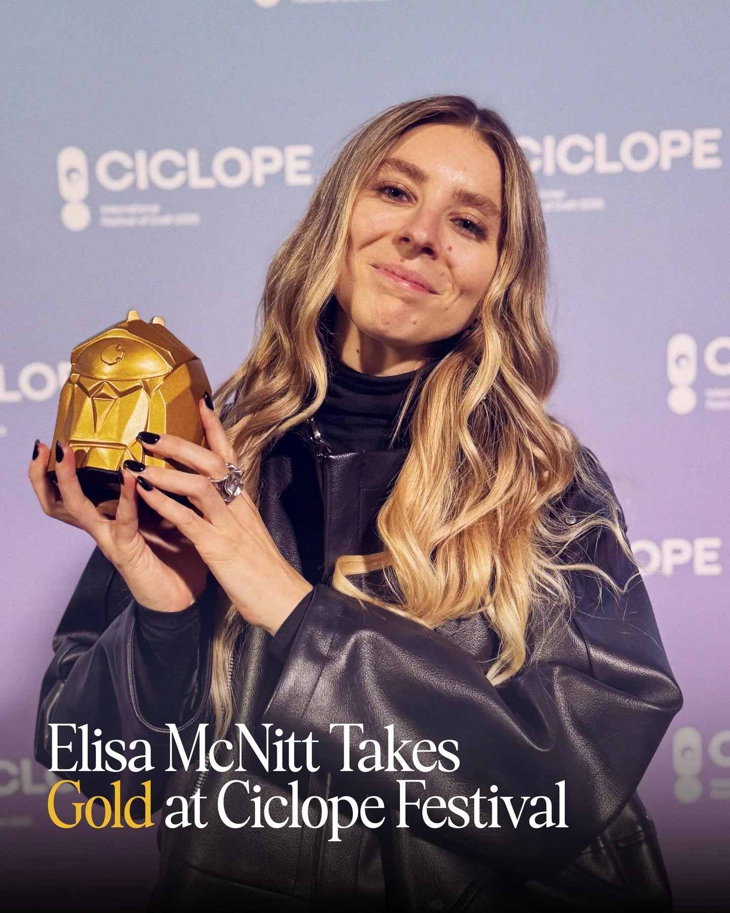 @chromista.tv's Eliza McNitt wins GOLD at CICLOPE!

The writer and director takes home Gold in Innovation - Use of Data &amp; AI for her generative short film, 'ANCESTRA'. 

The story follows a mother whose love becomes a cosmic force to save her new