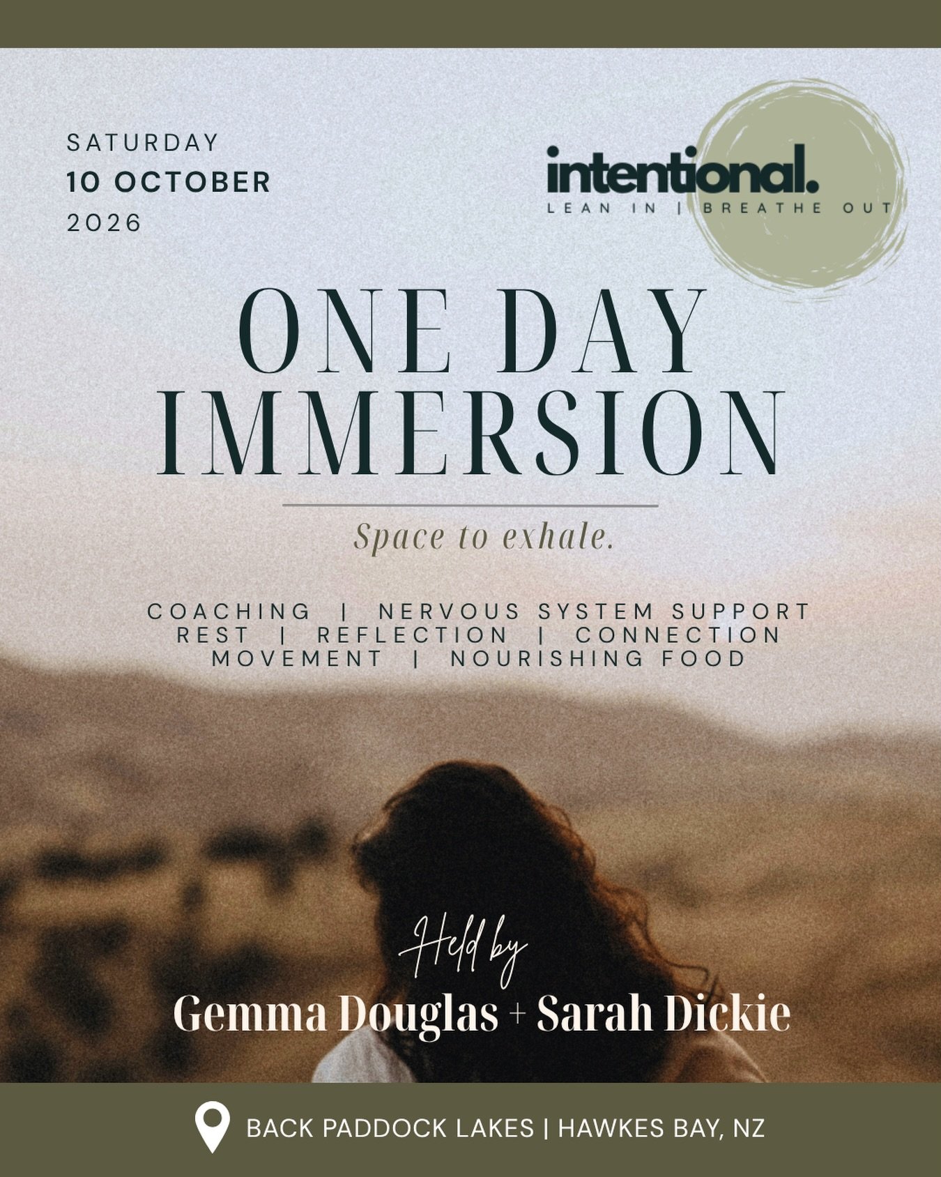 When we sat down to talk about an in-person event, we realised we wanted to create the kind of day we would want to attend ourselves.

This will be a day intentionally created to help women slow down, reconnect with themselves, create clarity on wher