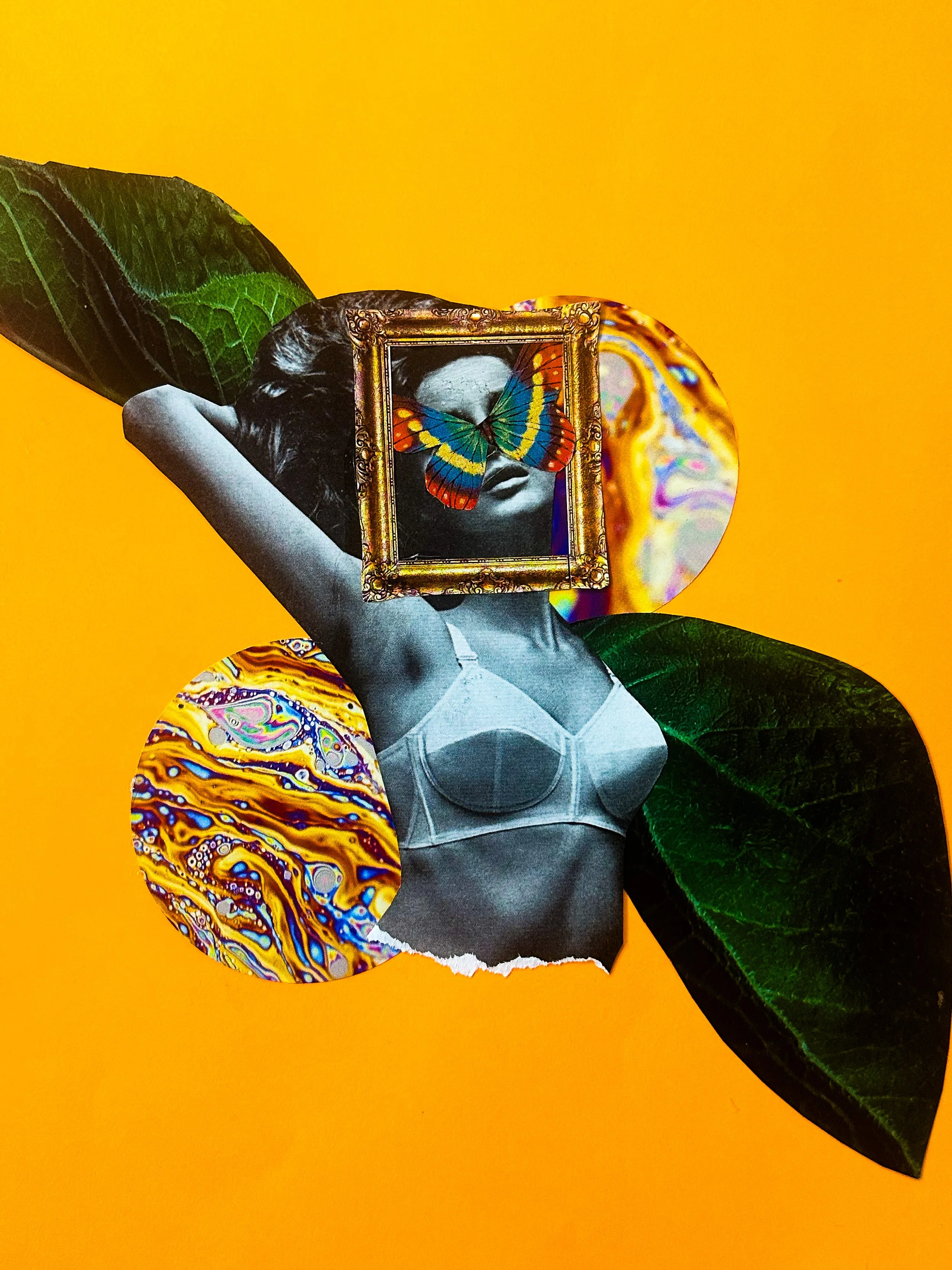 Lady No. 2 Collage Art Print
