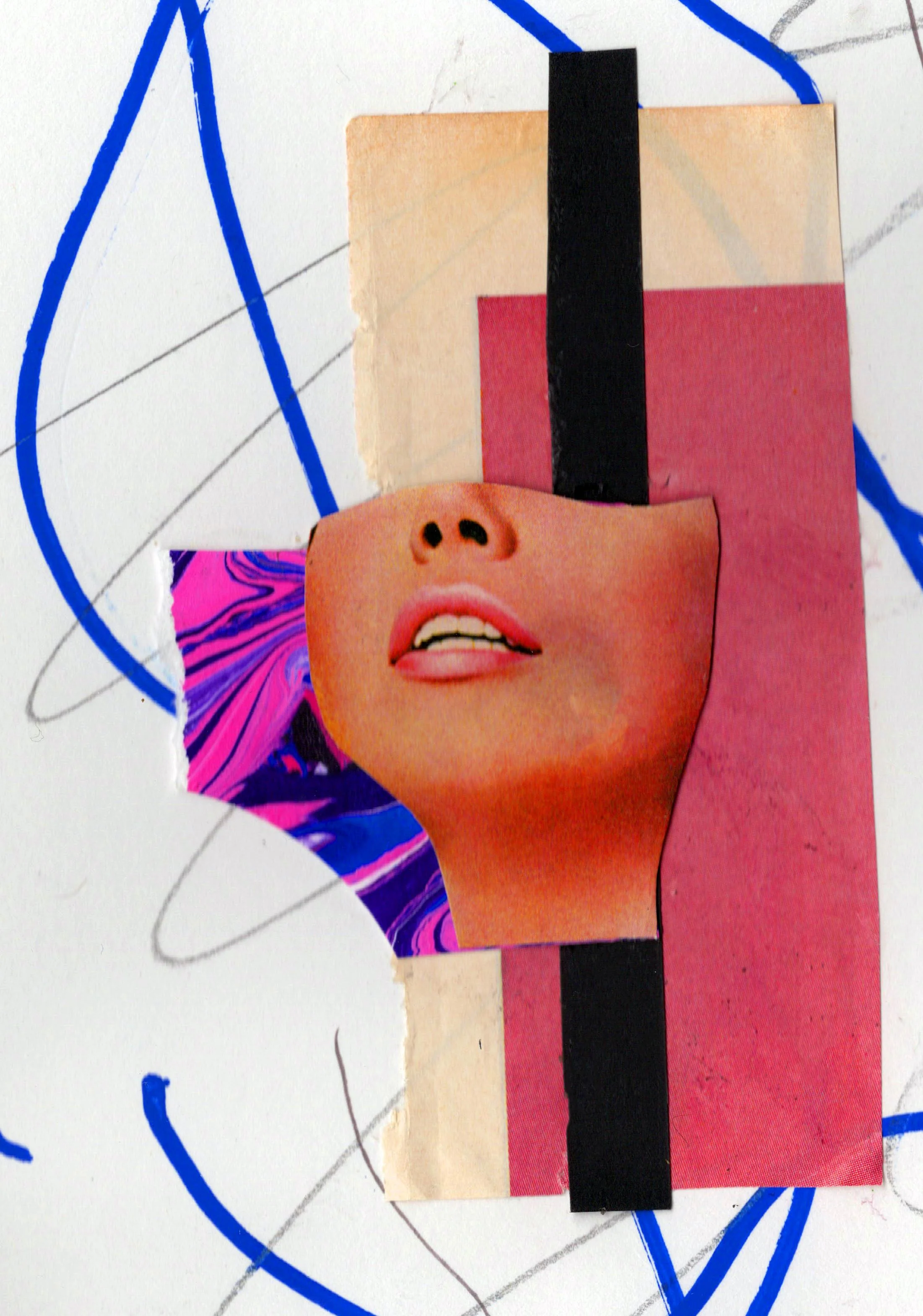 "Live Out Loud" Analog Collage Art Print