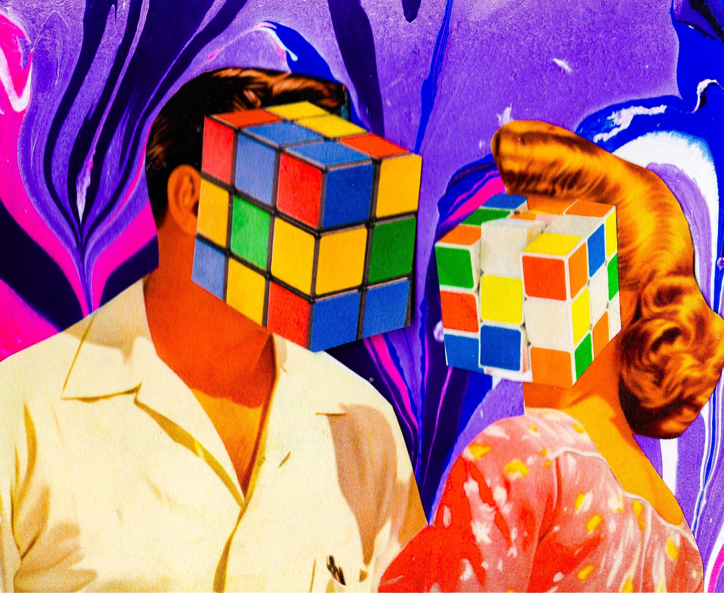 "This Could Be Us, But You Playin'" Analog Collage Art Print