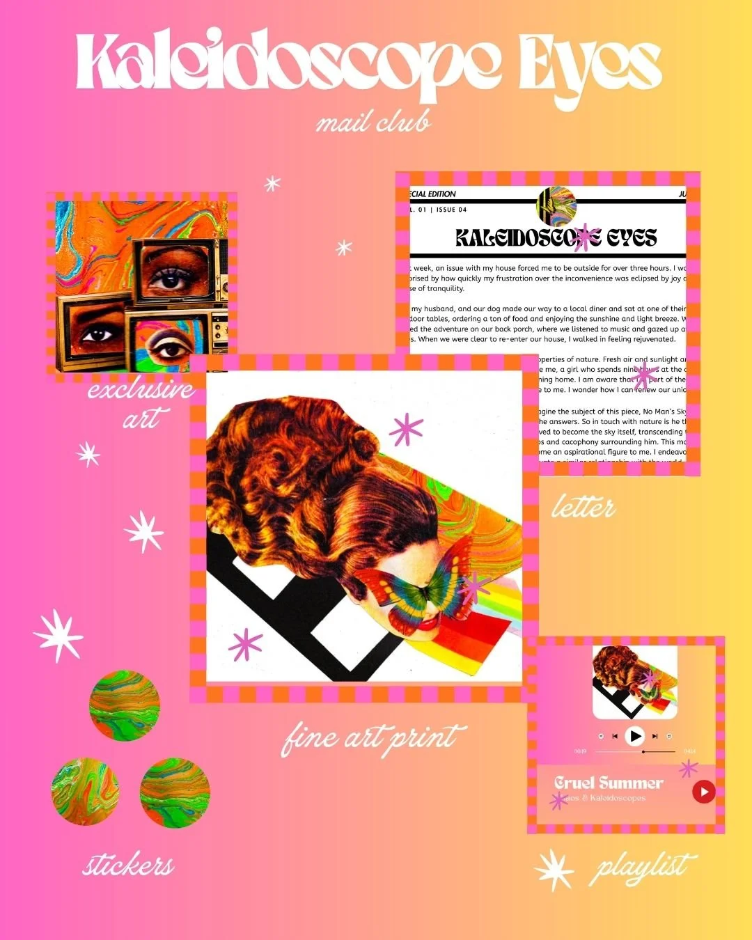 Kaleidoscope Eyes Mail Art Club - Annual Subscription