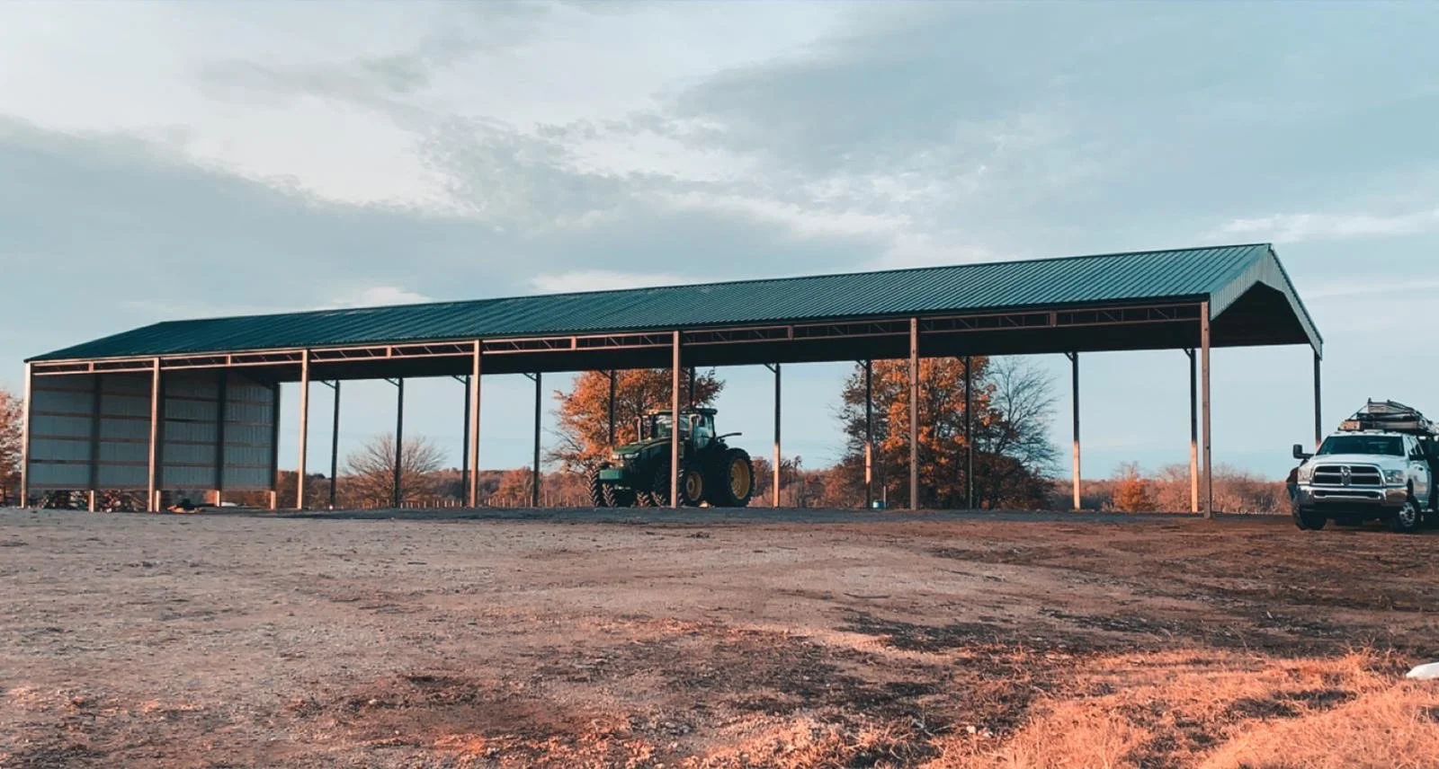 40x144x16 Post Frame Building in Trenton, TN | 3M Buildings