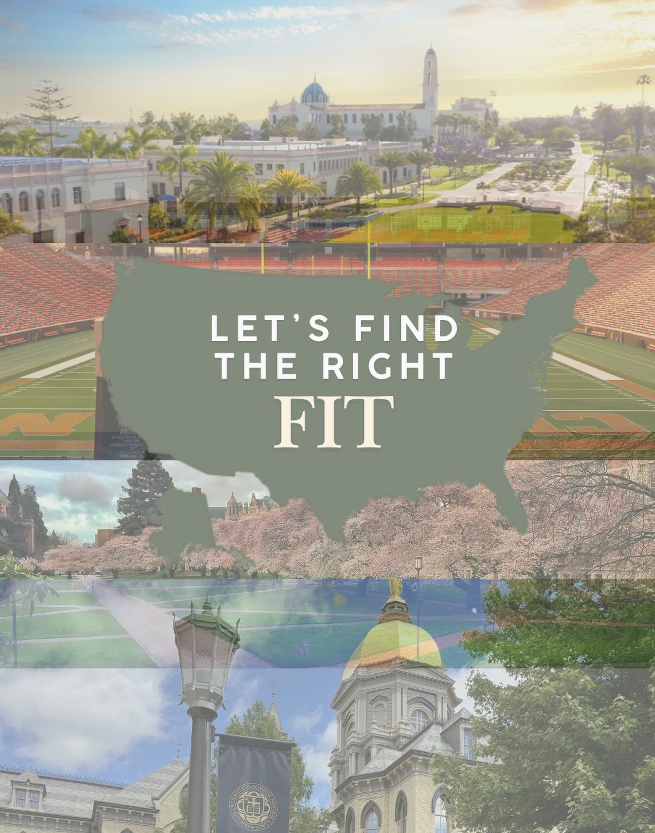 Every student can find the right fit college for them. Top criteria to consider: Location, Cost, Academics, Size, Activities, Diversity, Athletics, Environment. 

Everyone&rsquo;s dream school can look different! 
🎓🏫✨