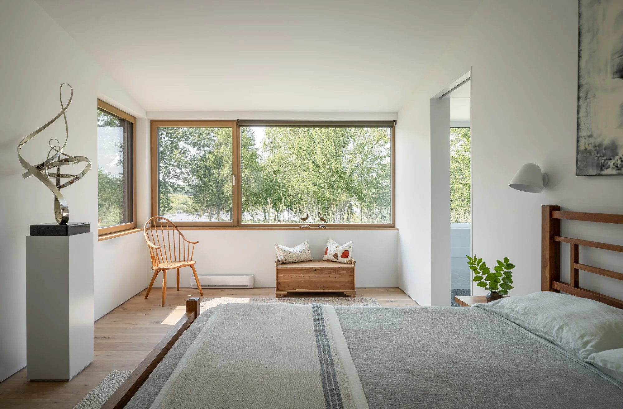 bedroom in a modern house
