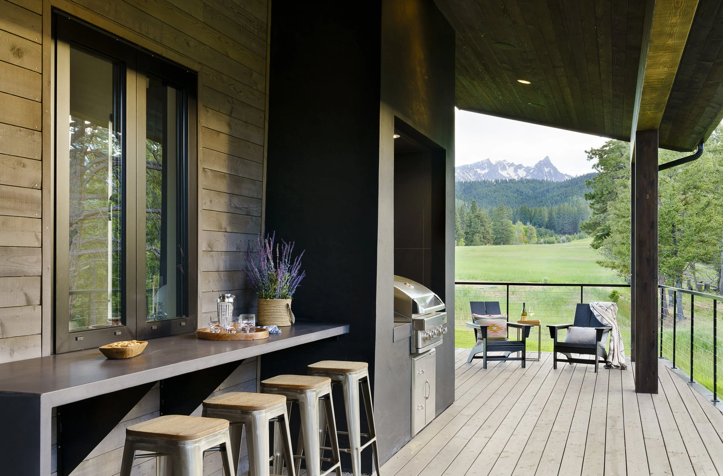 Porch and Outdoor Bar Seating