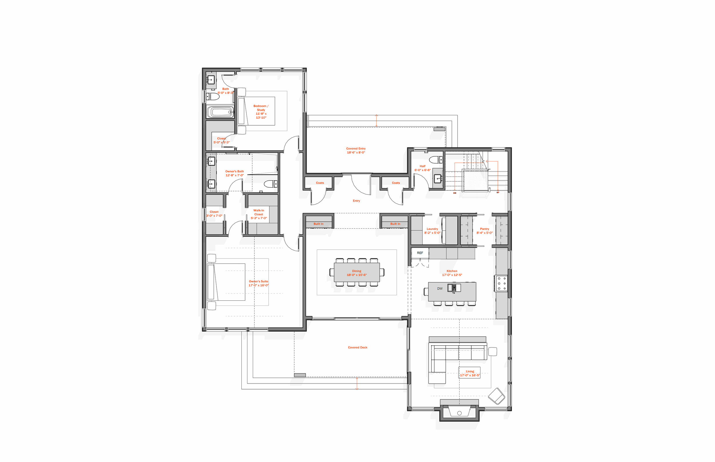 Split House Floor Plan