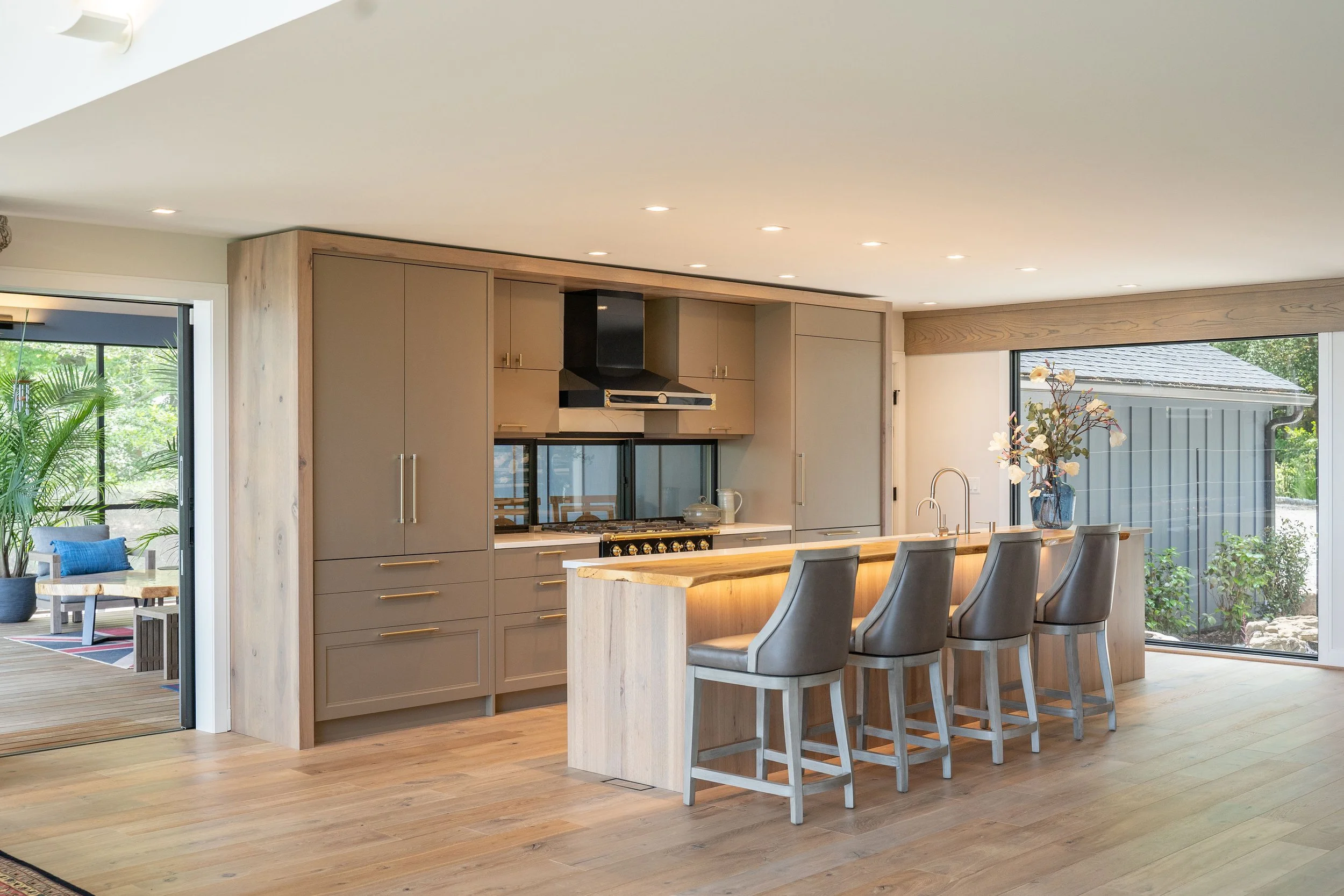 modern light wood kitchen