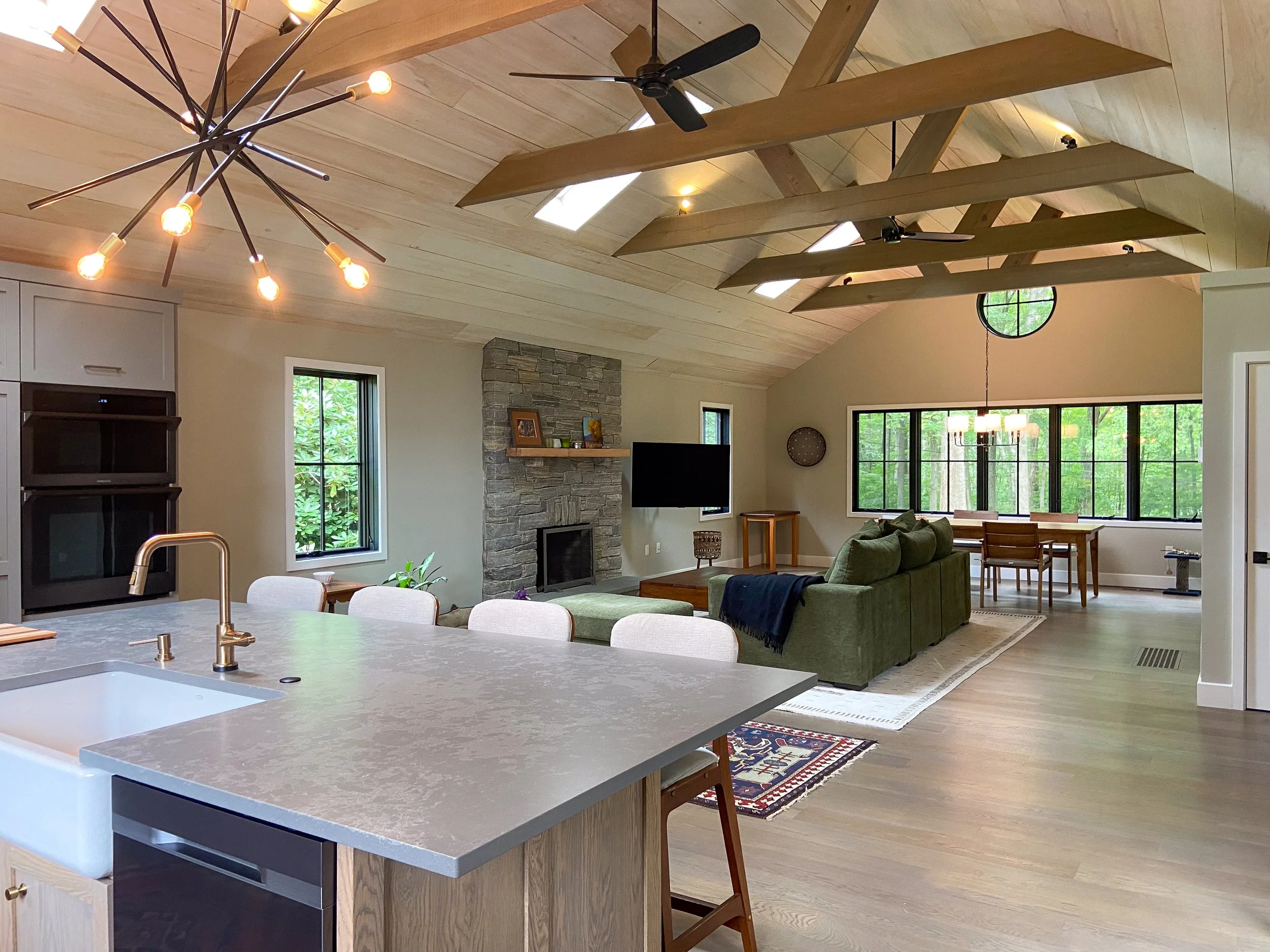 open living and dining