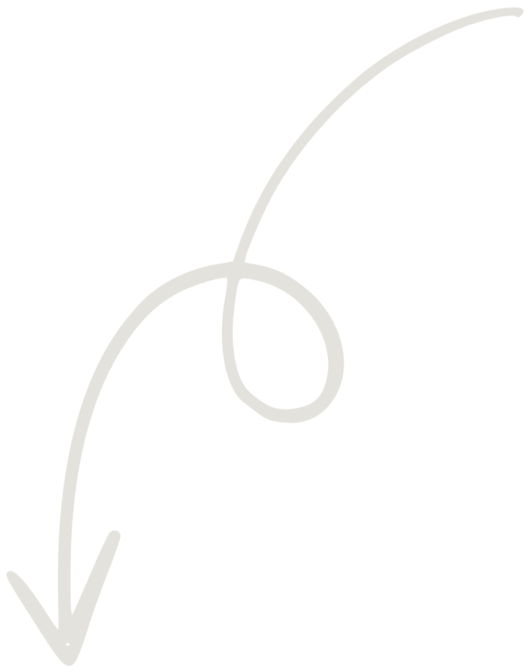 A white line drawing of a loose, curled string or thread on a black background.