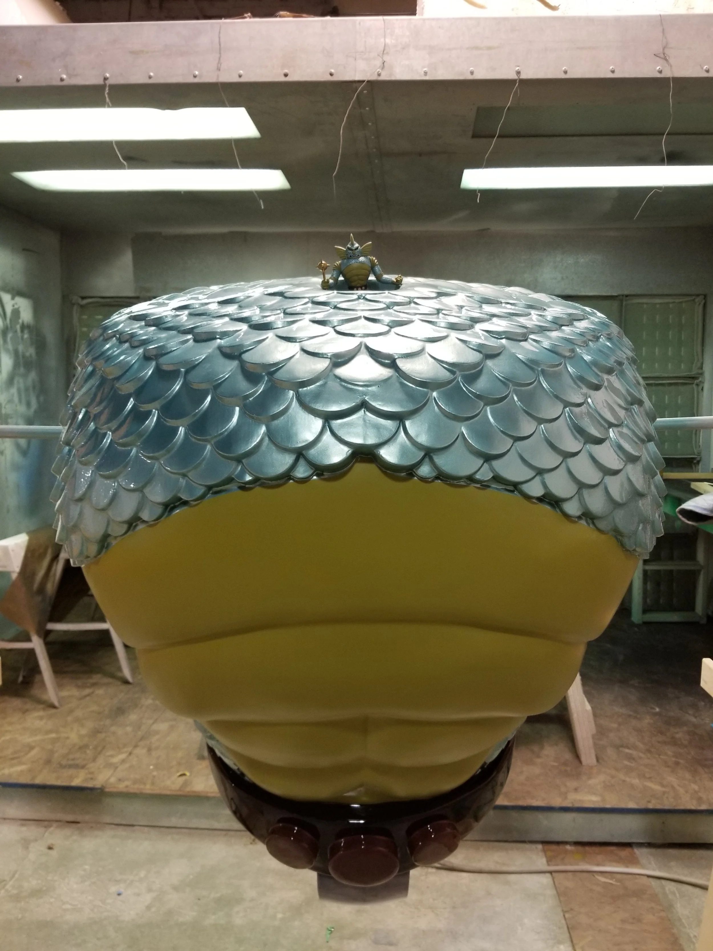 Reptilian scale sculpture