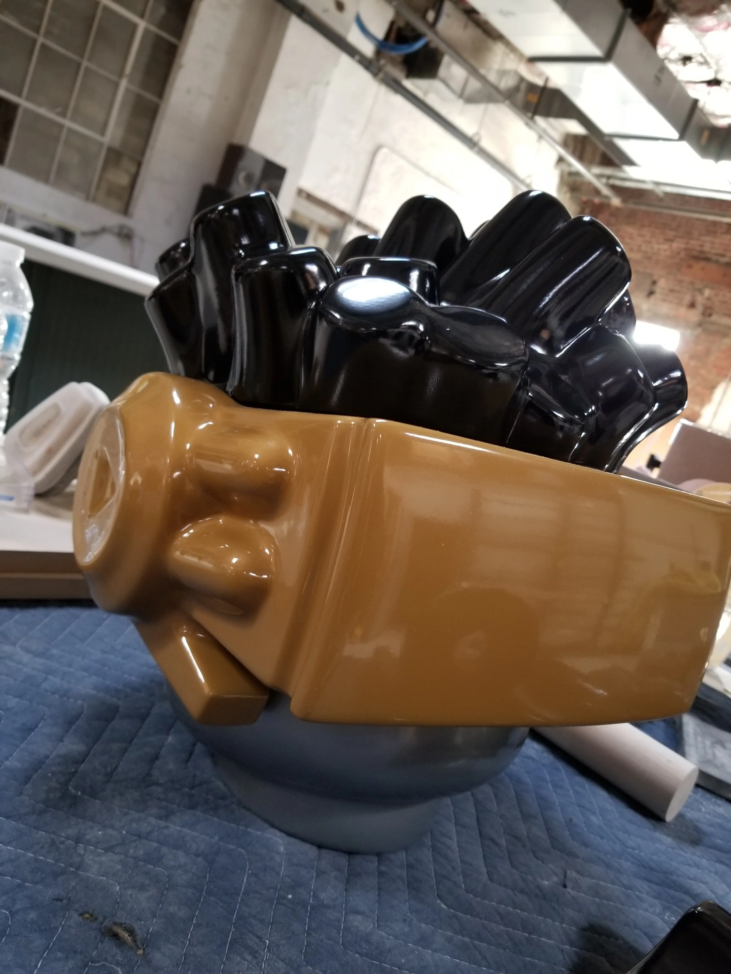 Robot lego head
