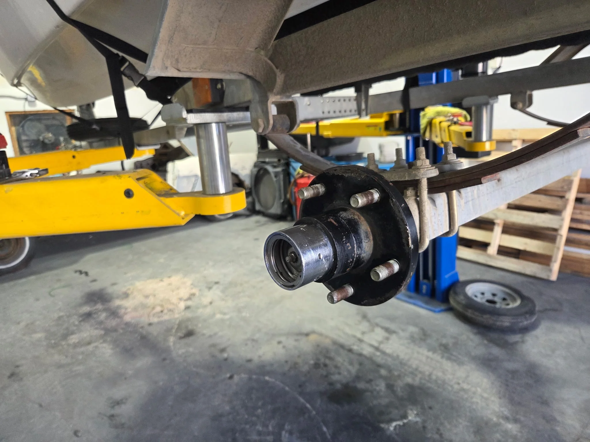 Boat Axle Repair fix outboard Horseshoe Garage