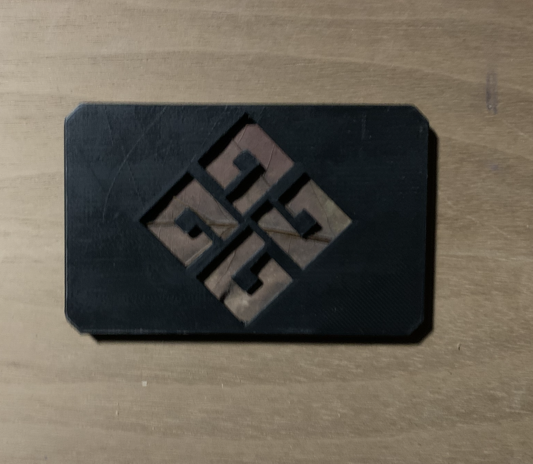 ENDLESS KNOT: PLA/ OAK LEAF Machined Finish