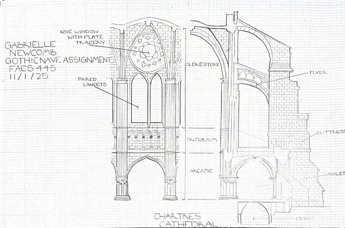 Cathedral drawing