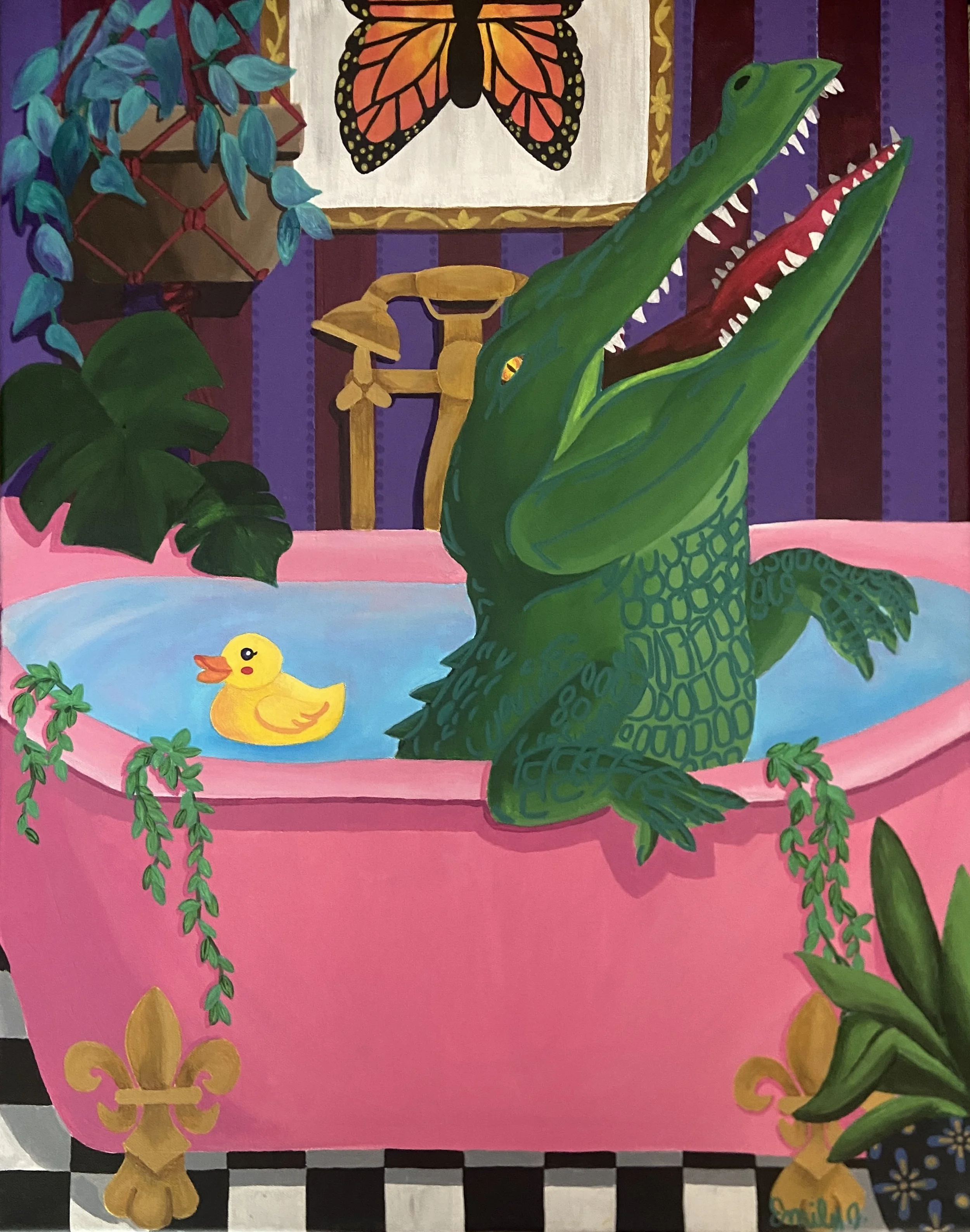 Bath Time on The Bayou