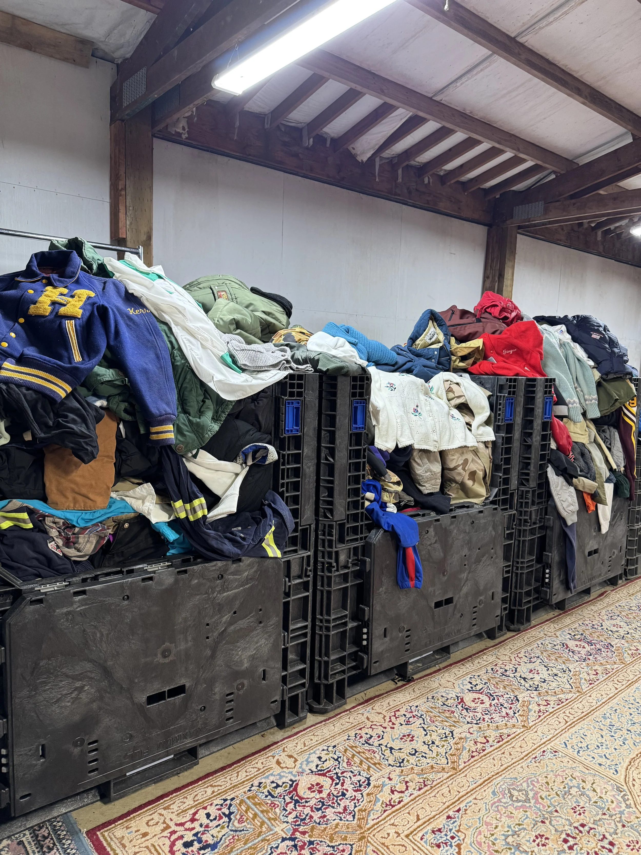 Vintage Warehouse Weekend at Oregon Thrift in North Plains Oregon warehouse bins