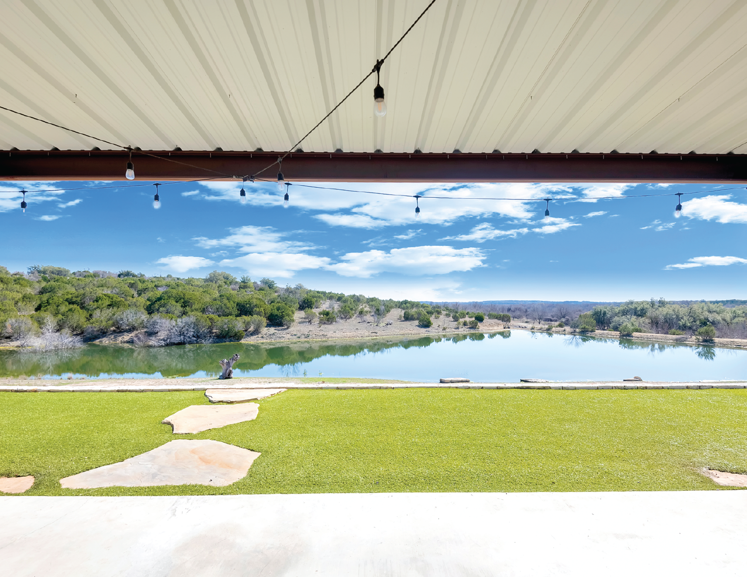 Pond Paradise found steps off of the porch of The Branch