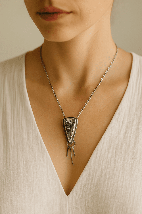 dendritic-quartz-necklace-fringe-silver-triangle-210-3-neck.png