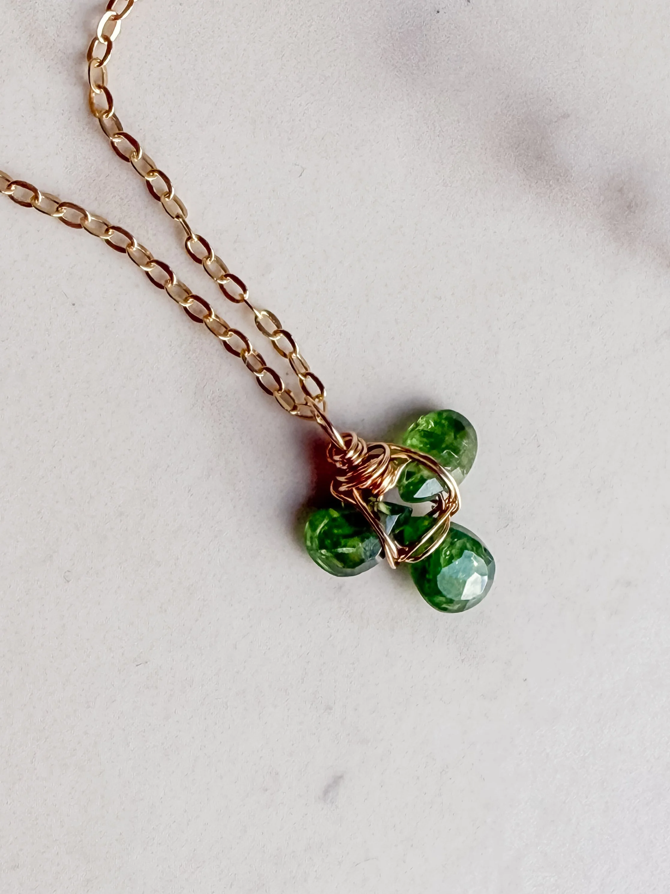Tsavorite-gold-fill-necklace-clover-saint-patricks-1.JPG