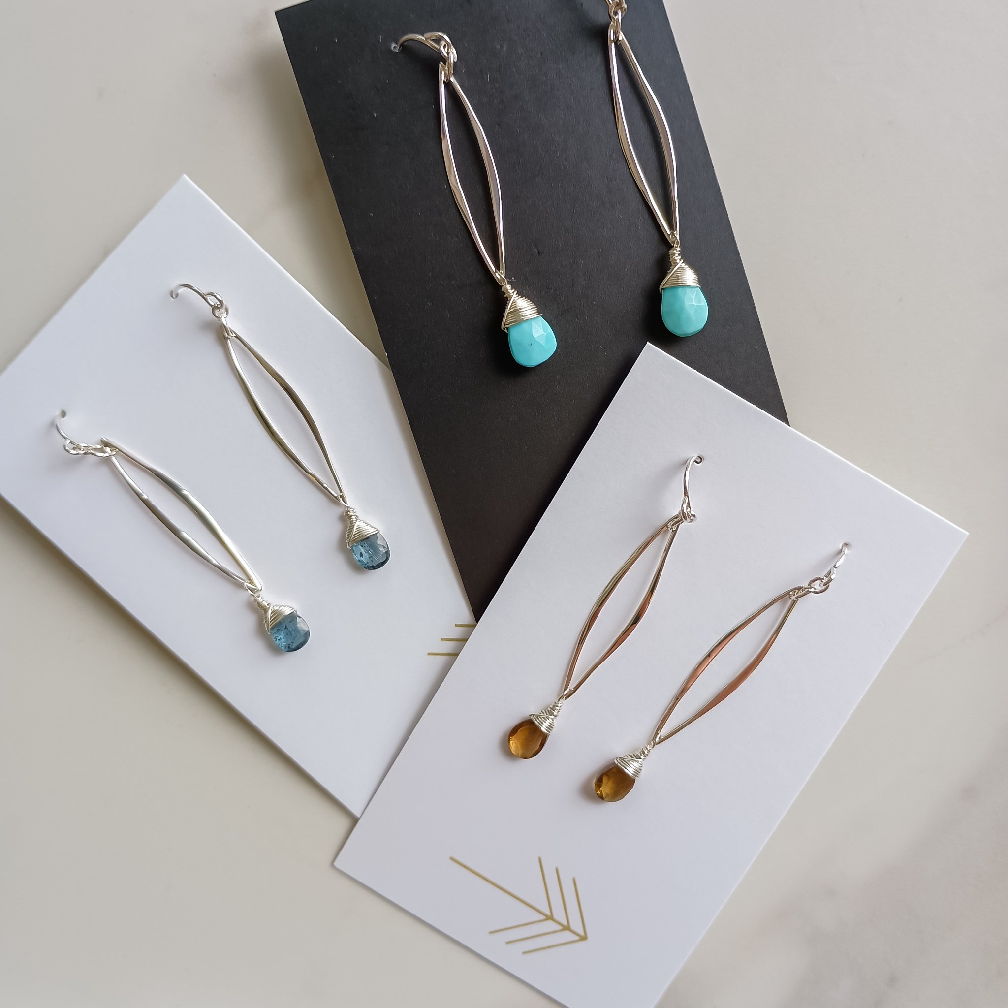 Skinny Marquis Earrings