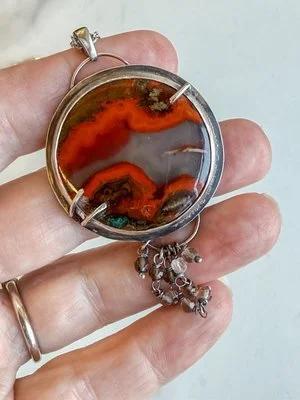 Moroccan Seam Agate - Desert Threads Necklace 3.JPG