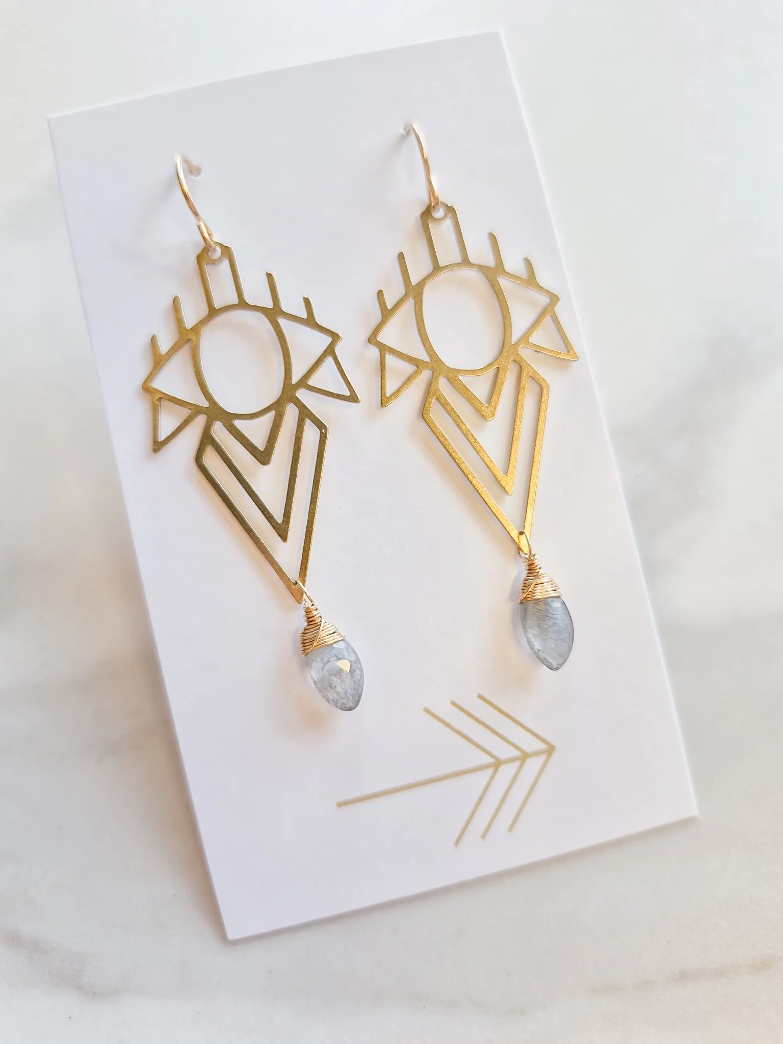 Deco Eye & Diamonds Earrings