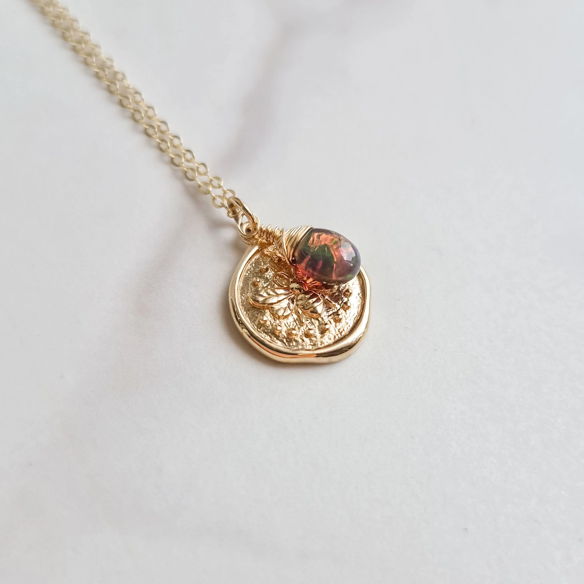 black-opal-bee-necklace-bronze-wax-seal-2.jpg