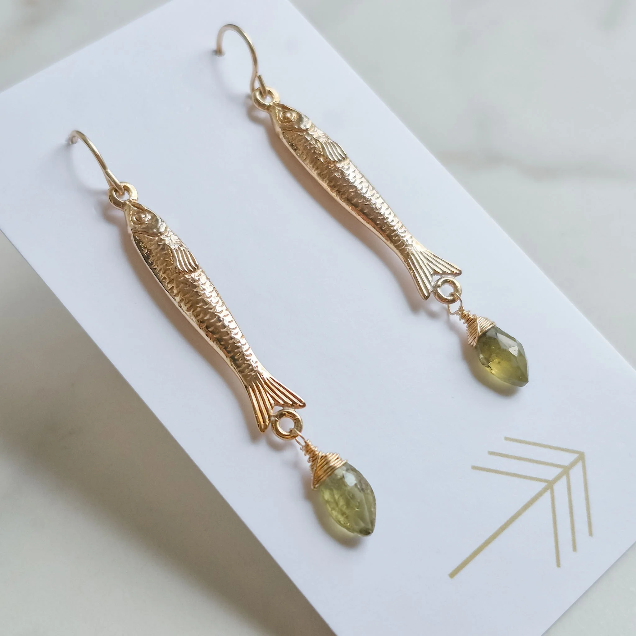 Sardine Earrings (Bronze)