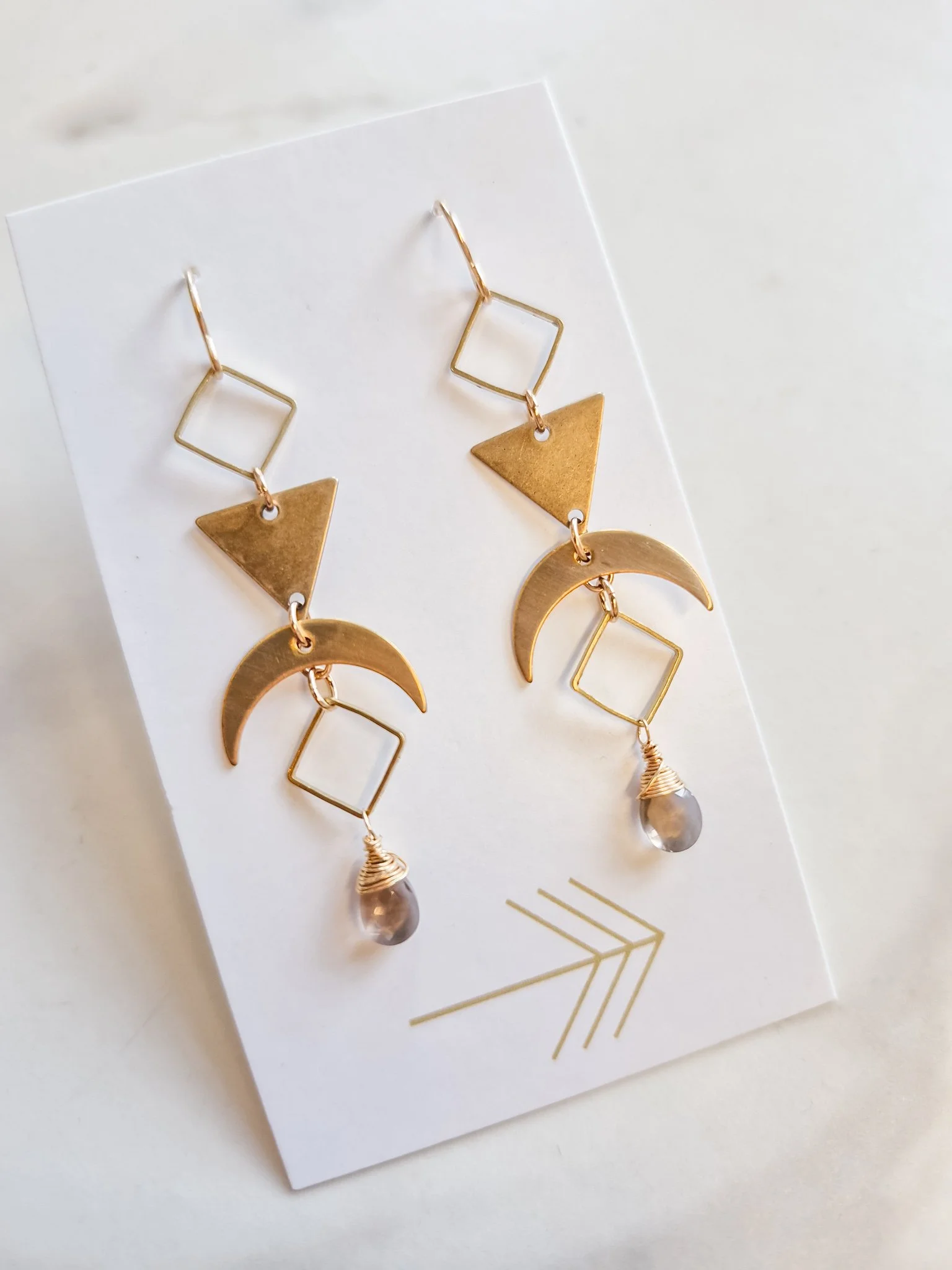 smoky-quartz-gemstone-double-diamond-triangle-crescent-earrings-brass-gold-1.jpg