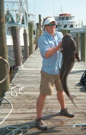 Big cobia caught with Captain Scott