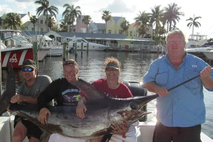 End Game with a nice swordfish and Captain Scott