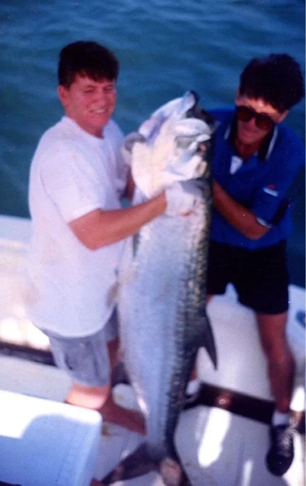 Big tarpon before releasing
