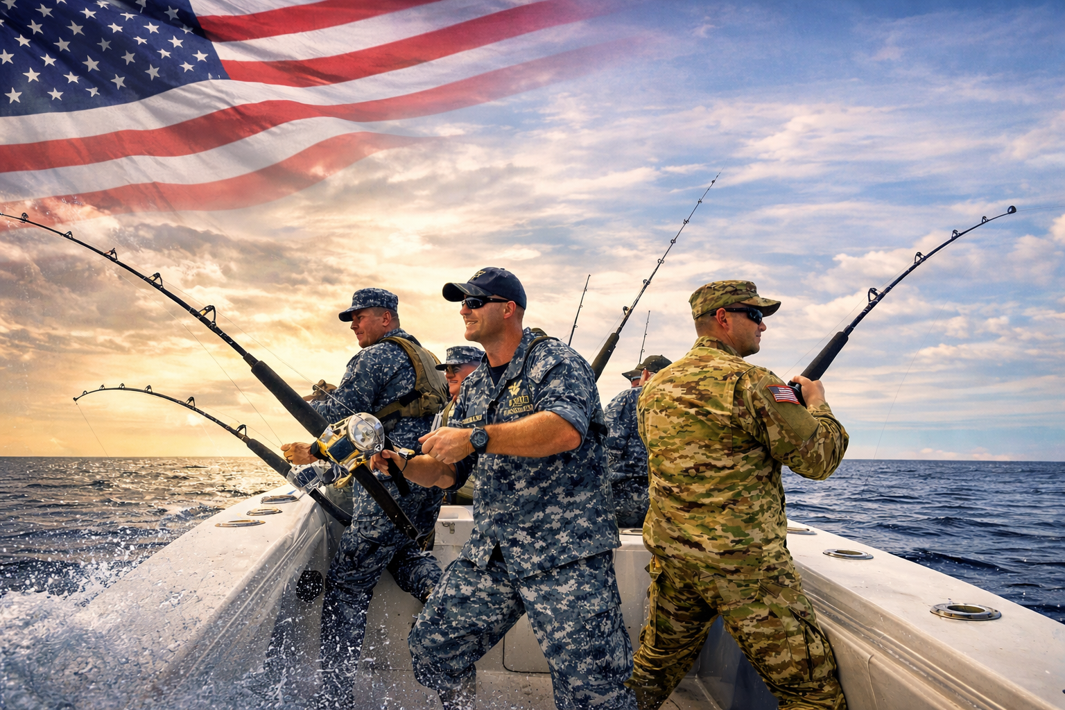 Veteran and Military fishing Sebastian Inlet Florida Nauti Girl Sportfishing Charters Florida Captain Scott Wigal