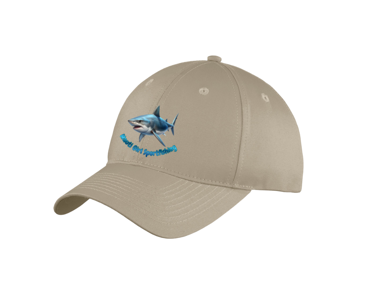 Nauti Girl Sportfishing Oyster/ Tan Ball Cap