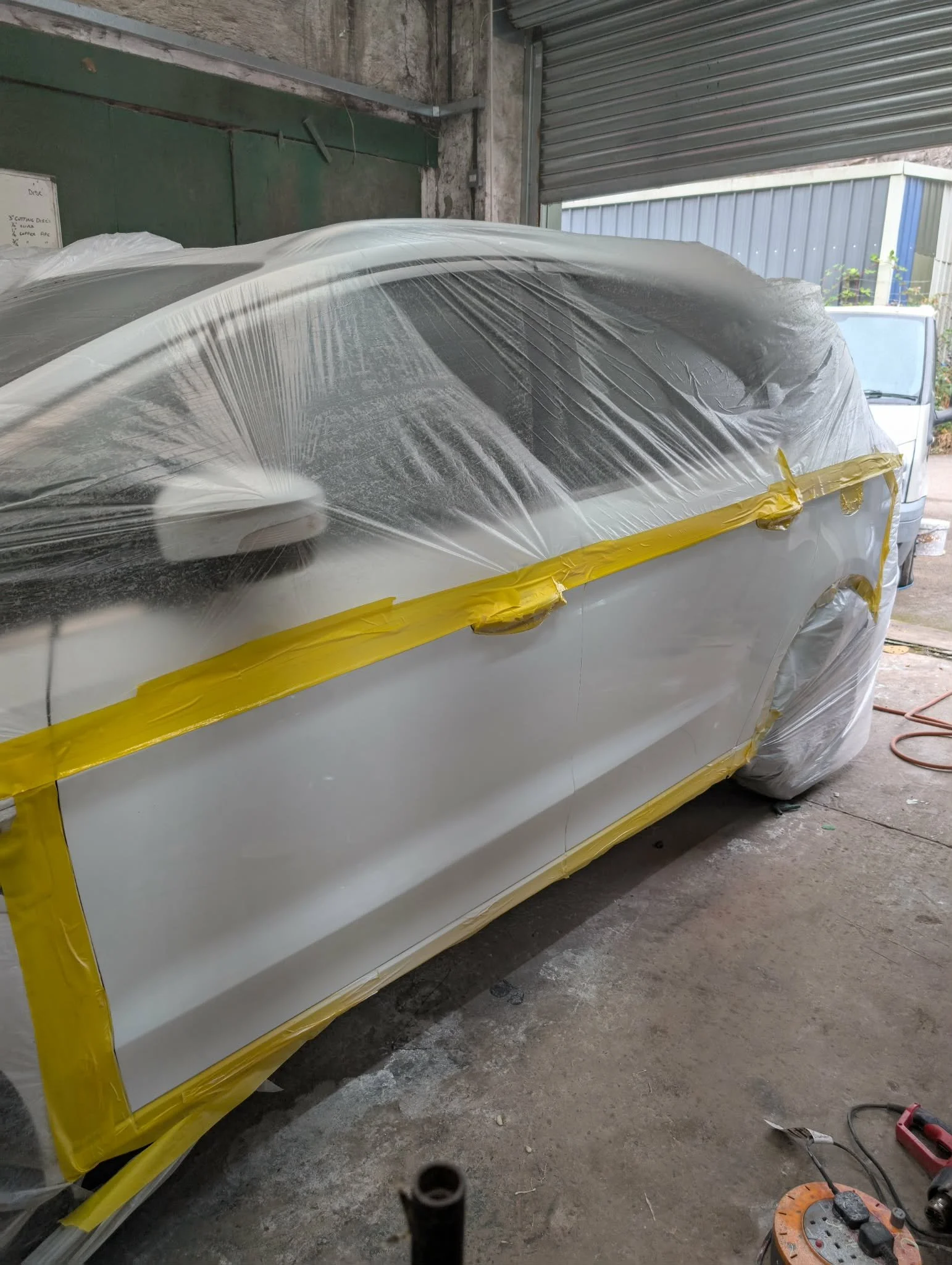 Ford masked for spraying