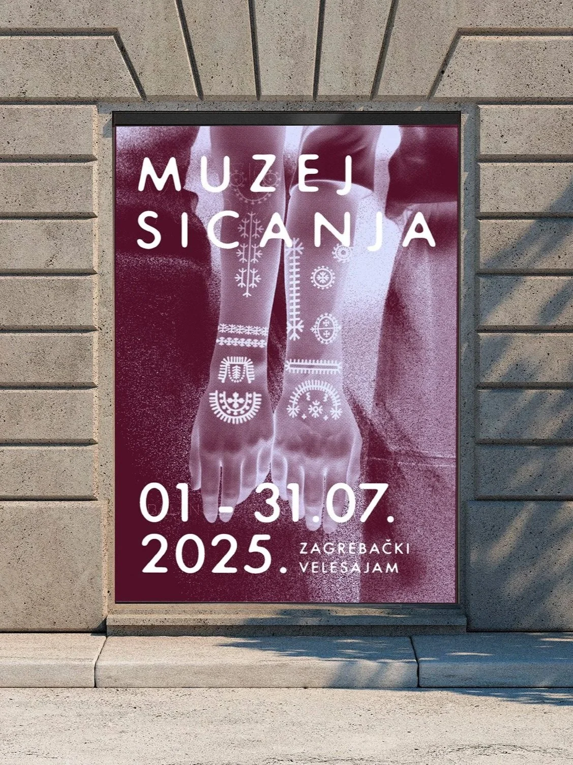 Mockup plakat Muzej sicanja
