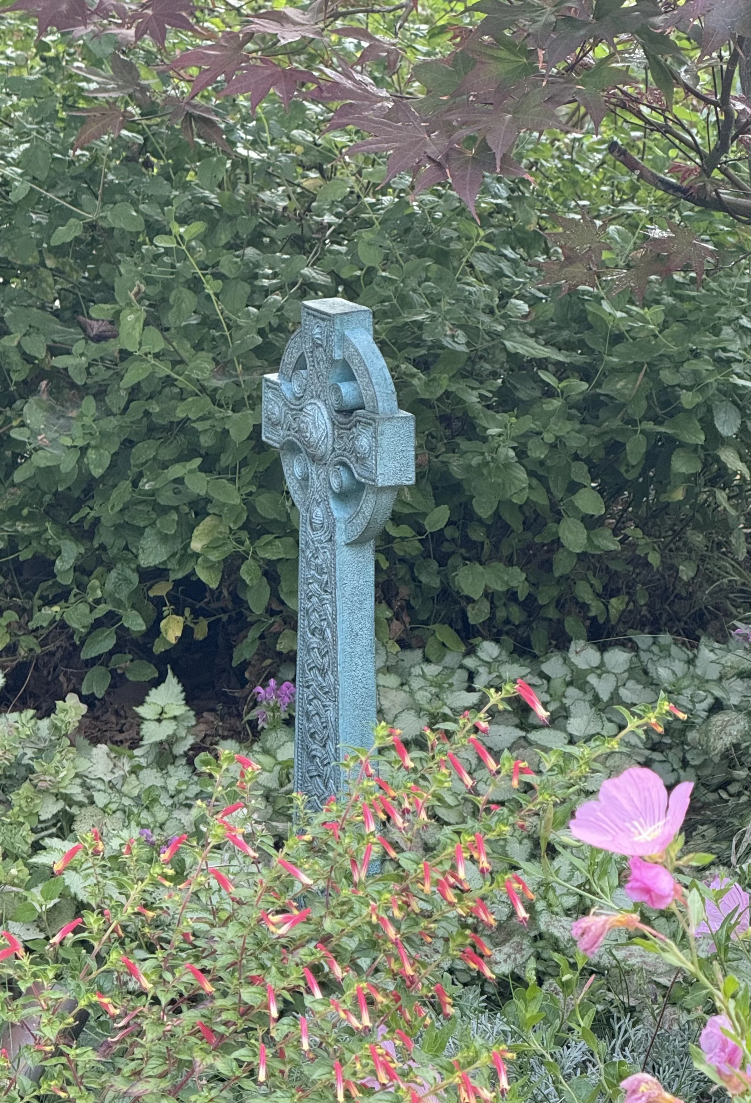celtic cross among flowers.jpg