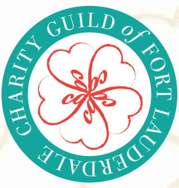 Seal of the Charity Guild of Fort Lauderdale with a red four-leaf clover and green circular border.