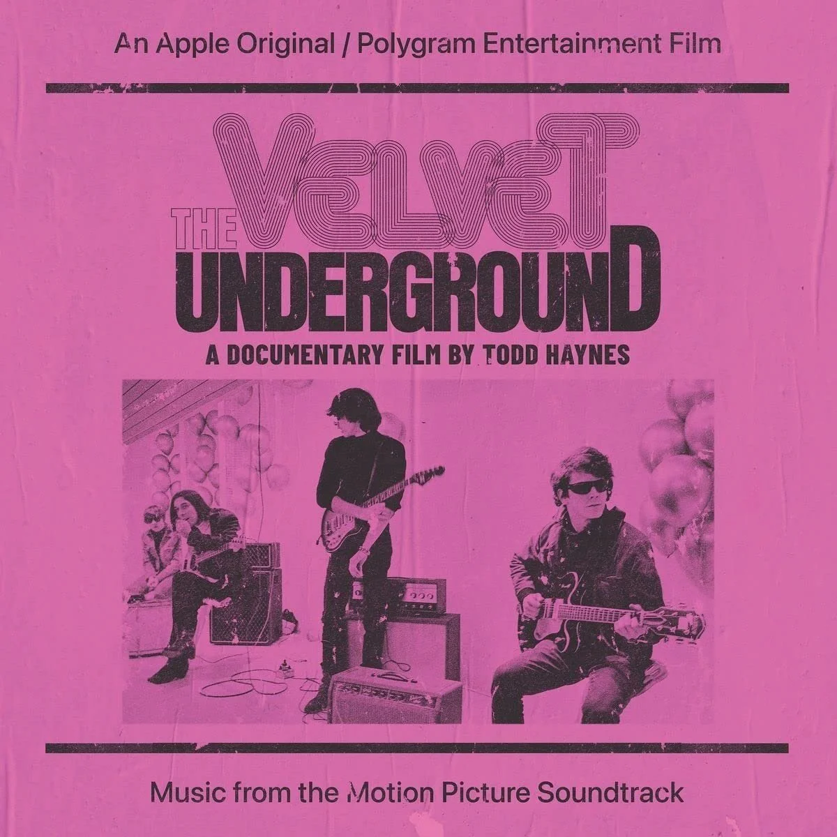 Black and white photograph of The Velvet Underground members with the text 'The Velvet Underground / 1969' at the top.