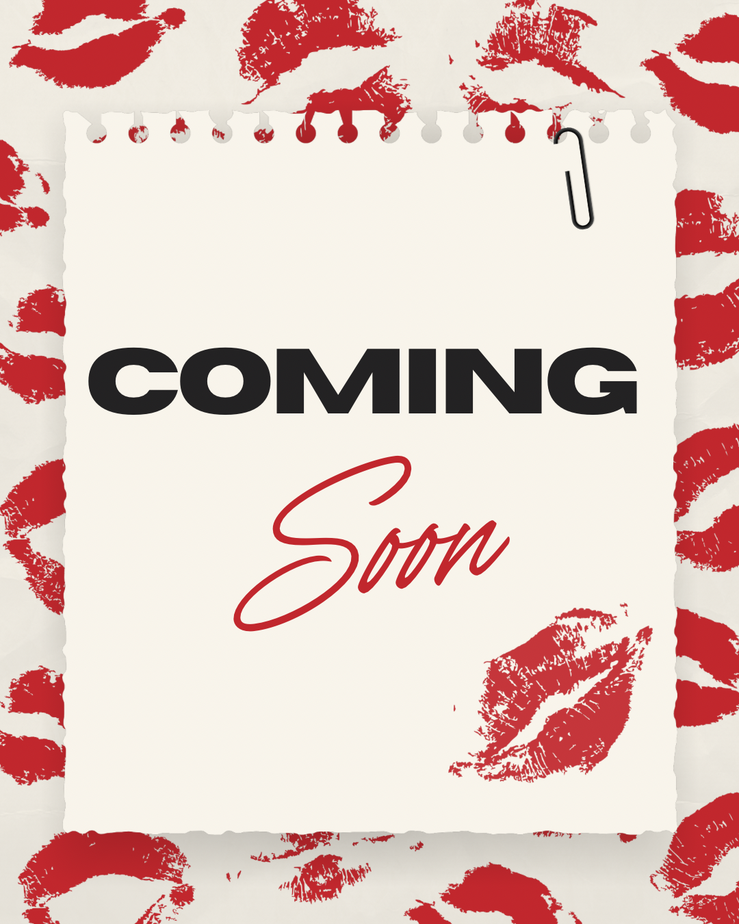 A note displaying the words "Coming Soon" in bold, handwritten style on a plain background.