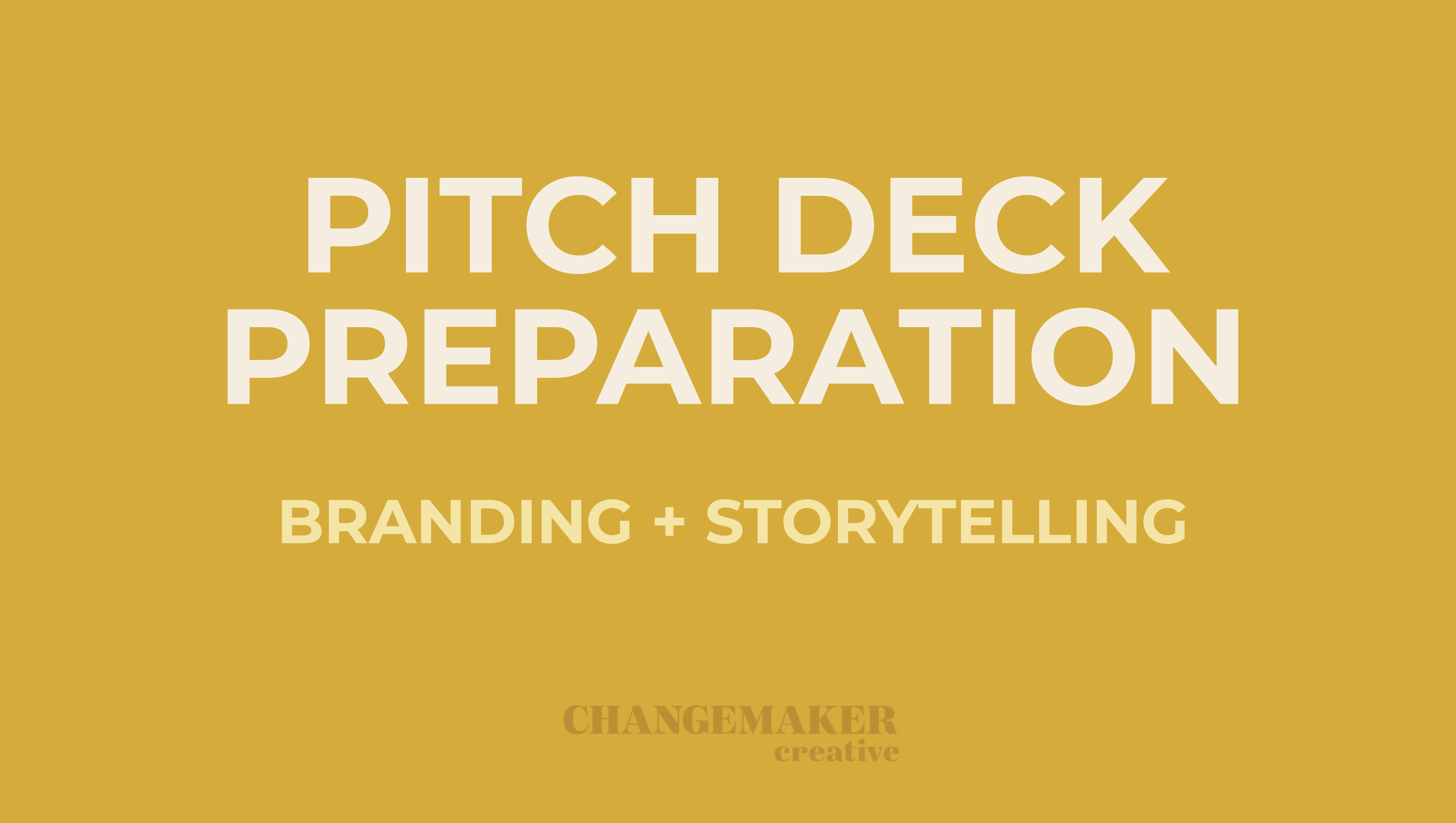 Pitchdeck Storytelling Workshop
